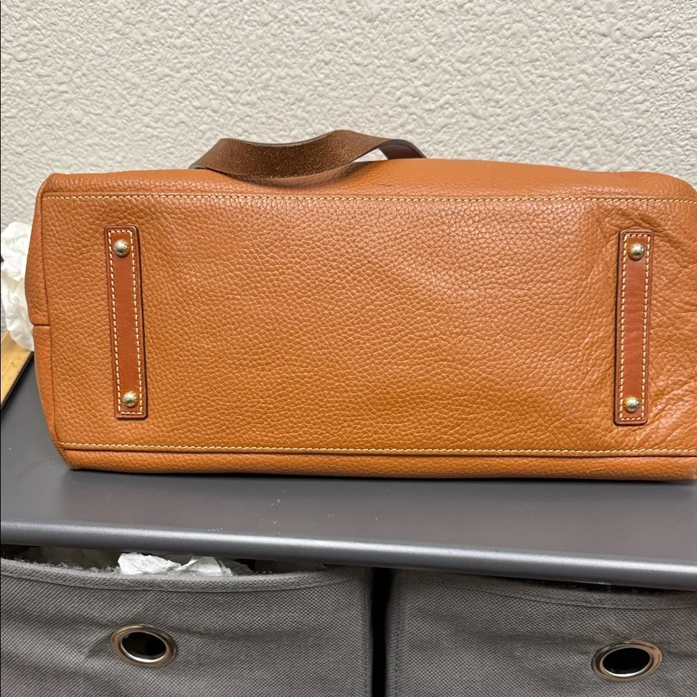Dooney & Bourke Large Brown Leather Satchel